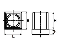Square & rectangular end cap inserts without ribbingdrawing_1